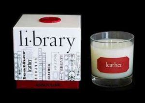 Leather Library Candle