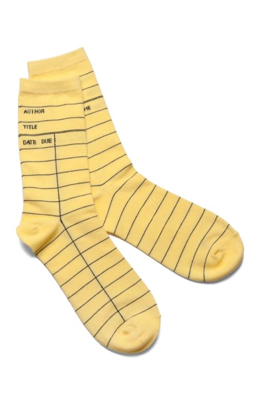 Library Card Socks