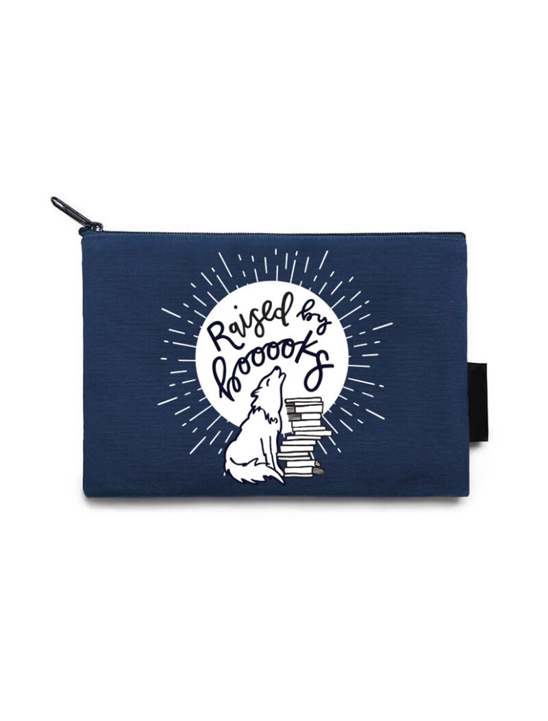 Raised by Books Pouch