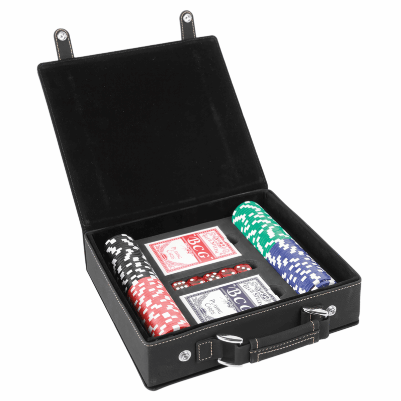 Black & Gold 100 Chip SHERLOCK Poker Set