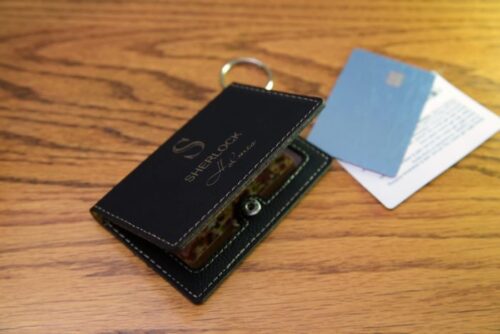 Great Detective Leather ID Holder and Keychain