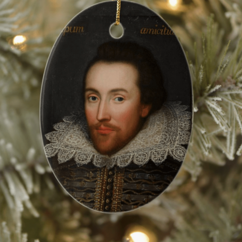 William Shakespeare Christmas Tree Ornament