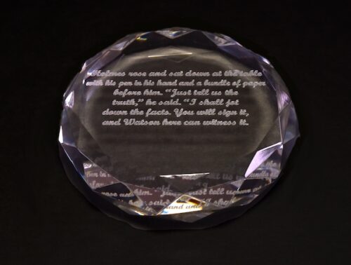 Great Detective Crystal Paper Weight