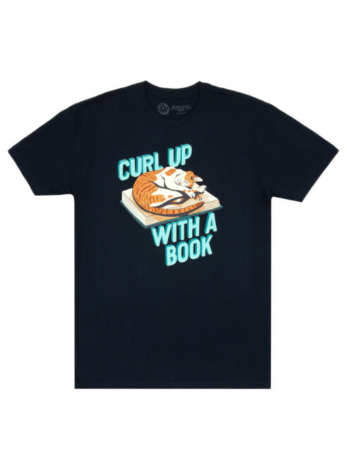 Curl Up With A Book Cat T-Shirt