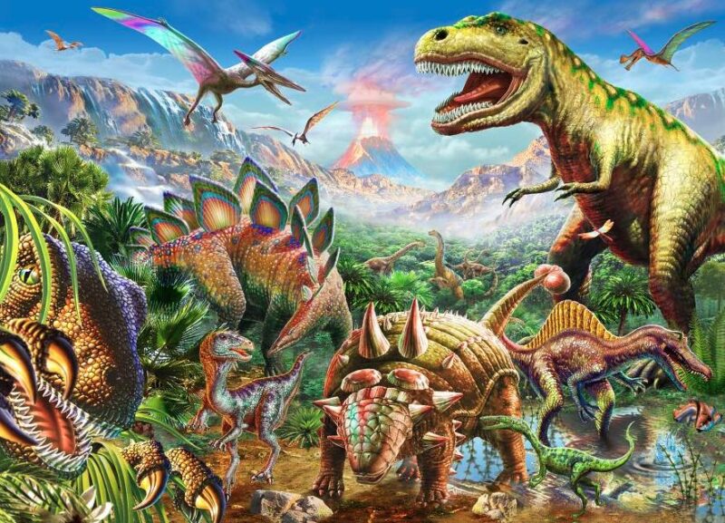Puzzle Dinosaur World ( 1000-Piece Jigsaw)