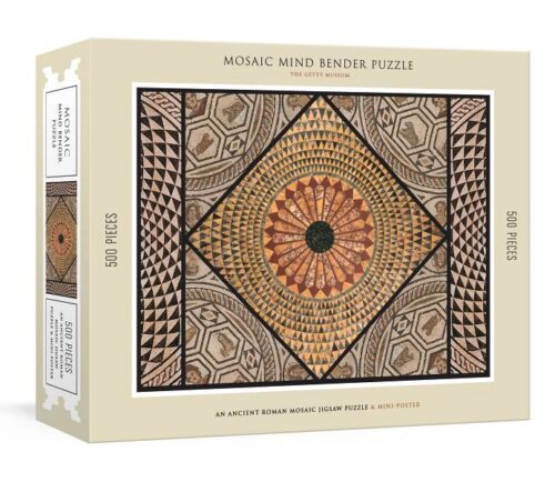 Mosaic Mind Bender 500-Piece: An Ancient Roman Mosaic Jigsaw Puzzle & Mini-Poster
