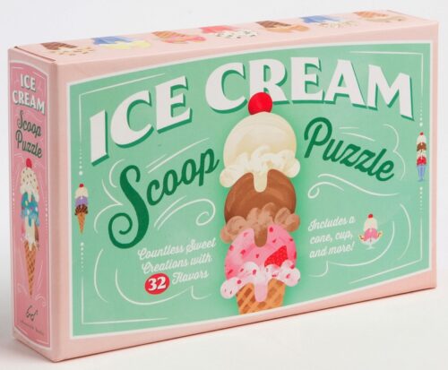 Ice Cream Scoop Puzzle: Countless Sweet Creations with 32 Flavors