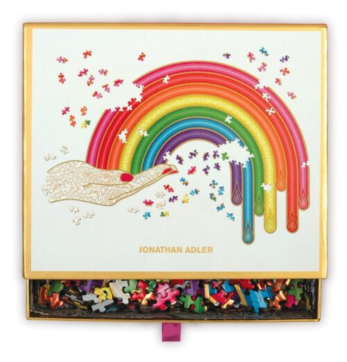 Jonathan Adler Rainbow Hand 750 Piece Shaped Puzzle
