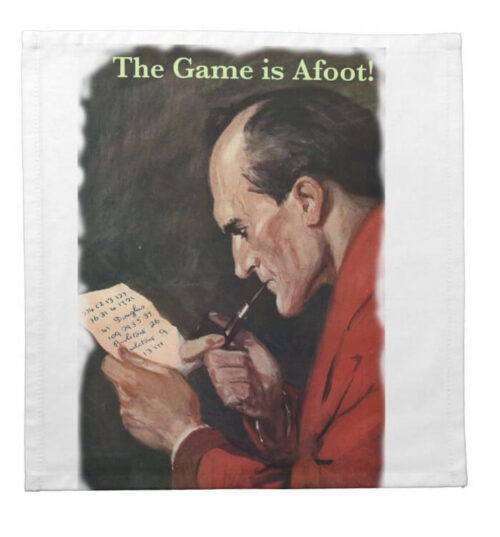 Sherlock Holmes Napkins (Set of Four)