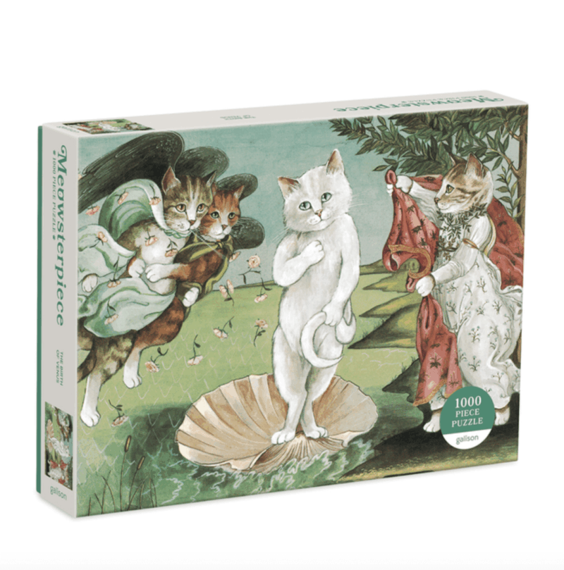 Birth of Venus Meowsterpiece of Western Art 1000 Piece Puzzle