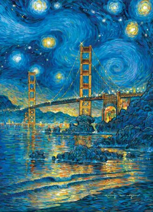 San Francisco Starry Night 500 Piece Jigsaw Puzzle