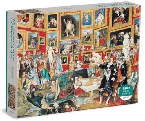 Tribuna of the Uffizi Meowsterpiece of Western Art 1500 Piece Puzzle