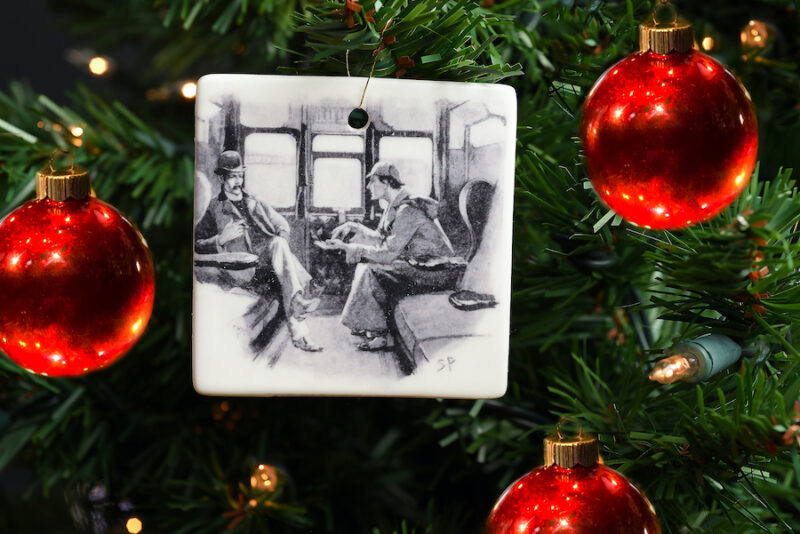 Holmes and Watson Train Ornament