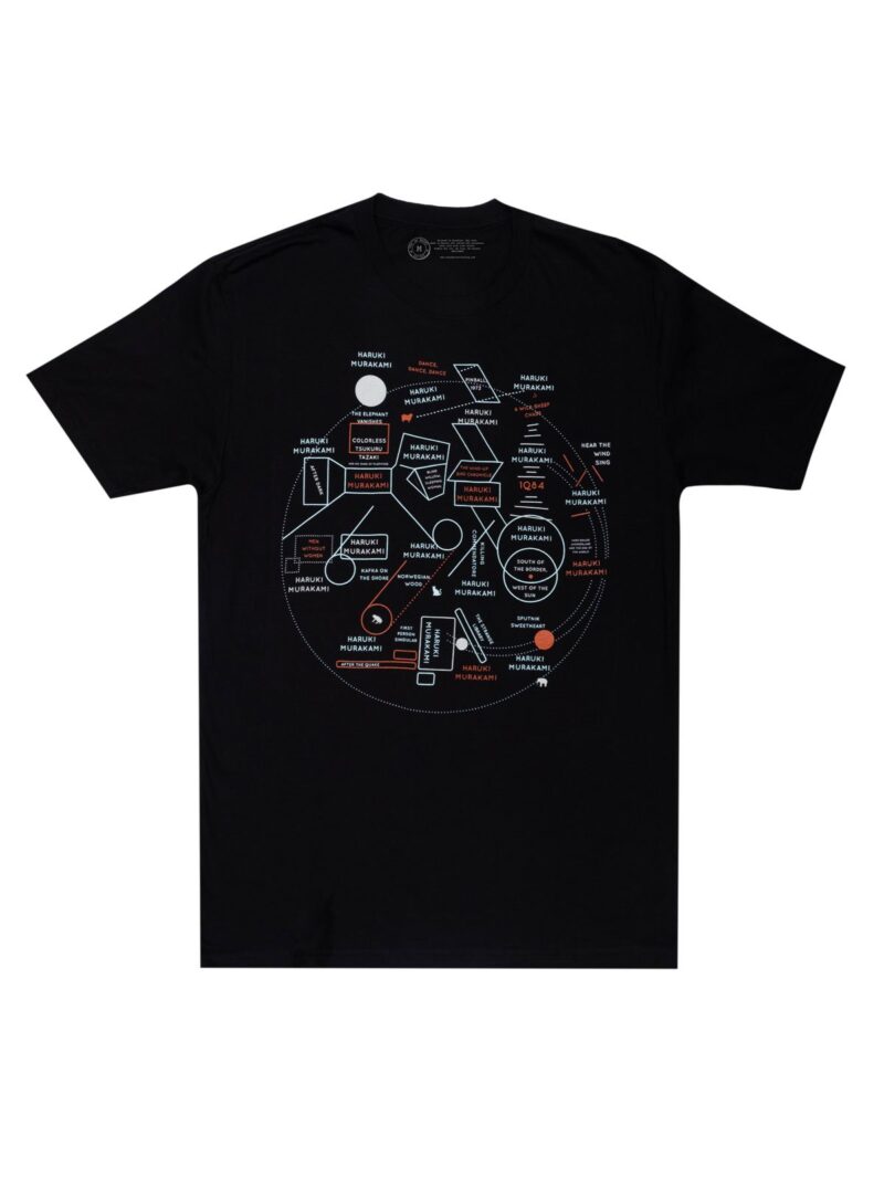 Murakami Novels Map T-Shirt (Unisex)