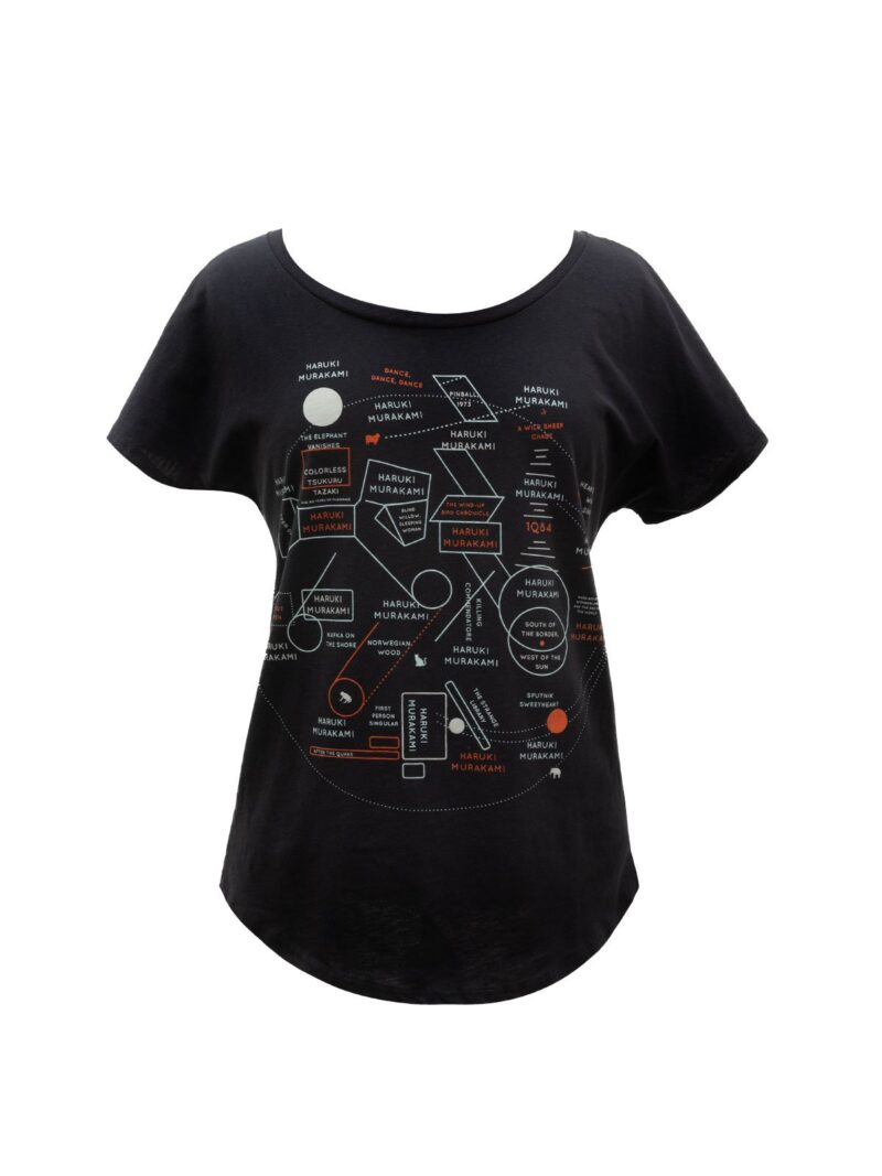 Murakami Novels Map T-Shirt (Women's)