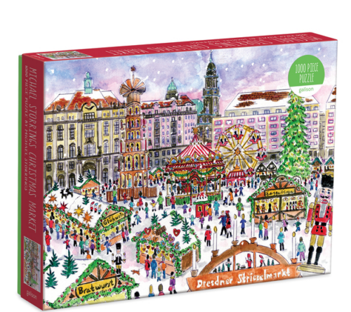 Michael Storrings Christmas Market in Dresden 1000 Piece Puzzle