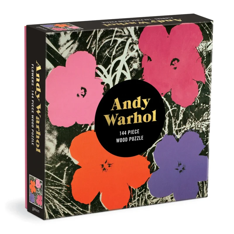 Andy Warhol's "Flowers" 144-Piece Wood Puzzle