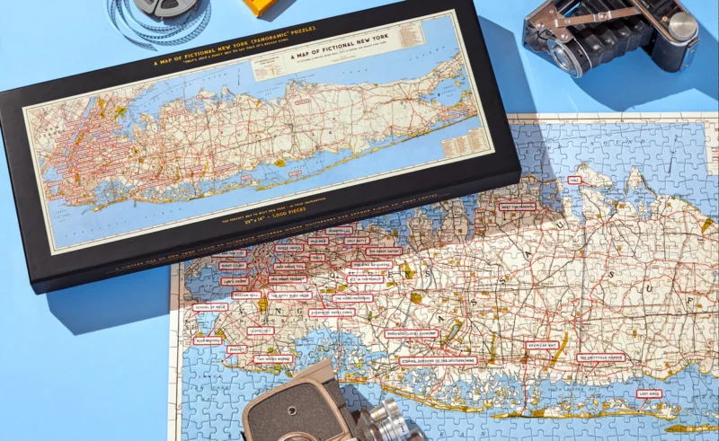 NYC Map 1,000 Piece Panoramic Puzzle