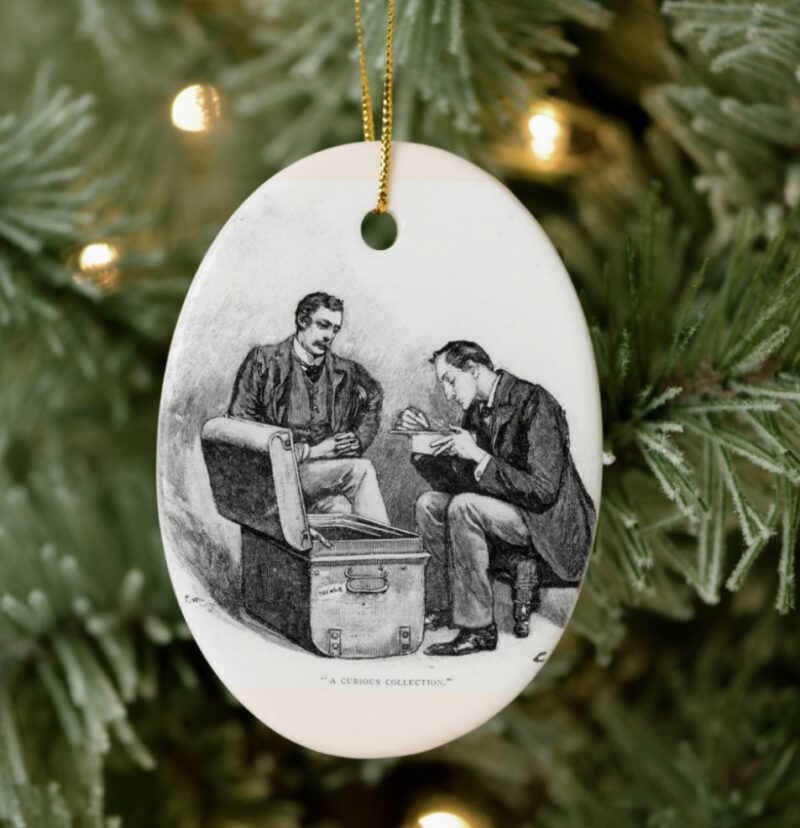 "A Curious Observation" Ceramic Ornament