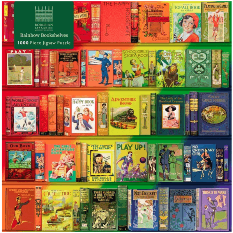Bodleian Libraries: Rainbow Bookshelves: 1000-Piece Jigsaw Puzzle