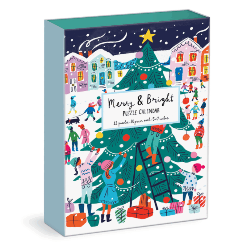 Louise Cunningham Merry and Bright 12 Days of Christmas Advent Puzzle Calendar (Gal Advent)