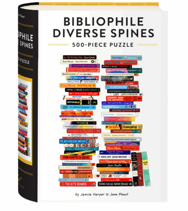 Bibliophile Diverse Spines 500-Piece Puzzle (Bibliophile)