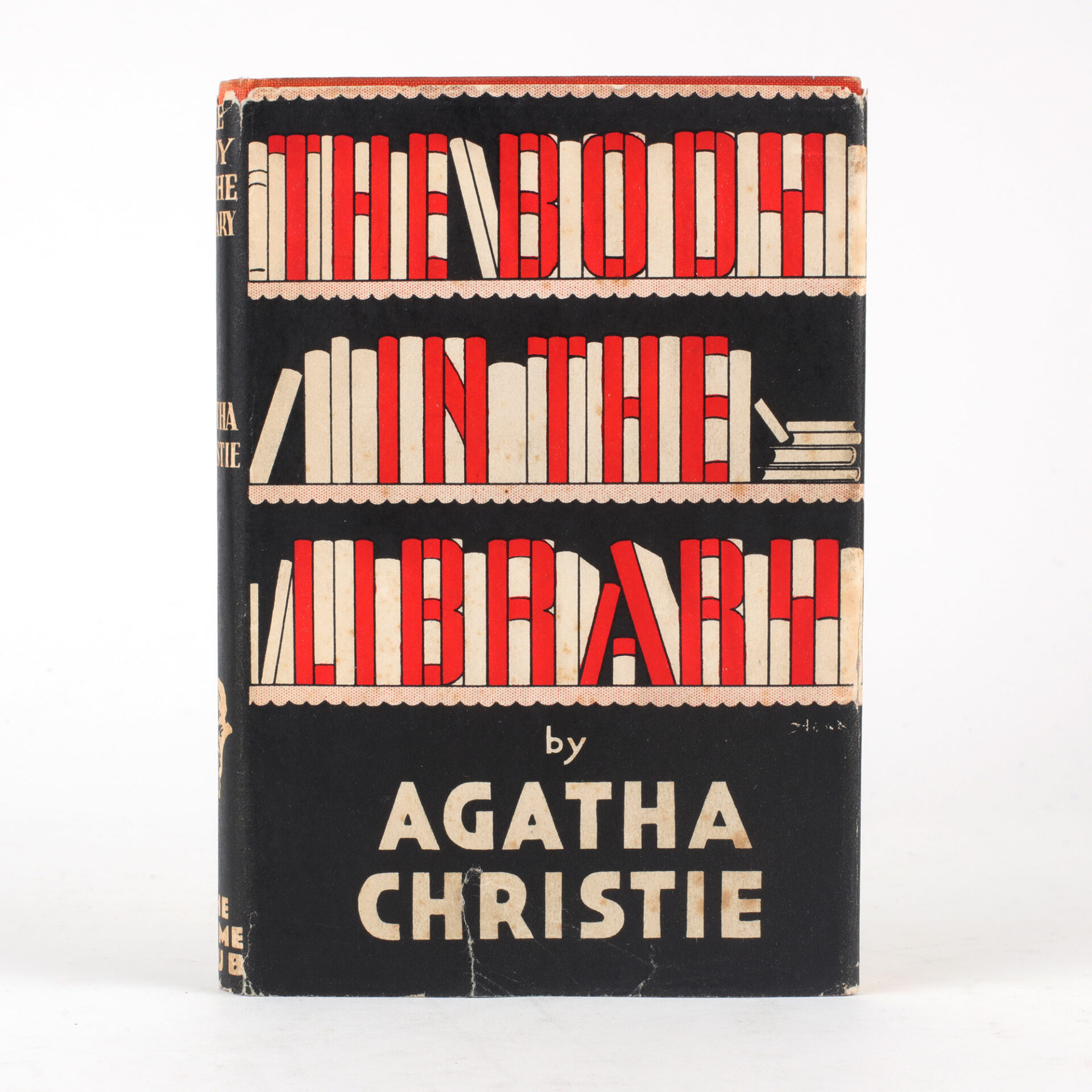 A picture of Agatha Christie's "The Body in the Library."