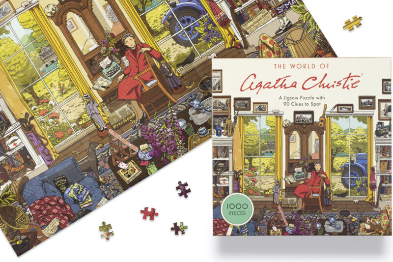 The World of Agatha Christie 1000 Piece Puzzle: Jigsaw with 90 Clues to Spot