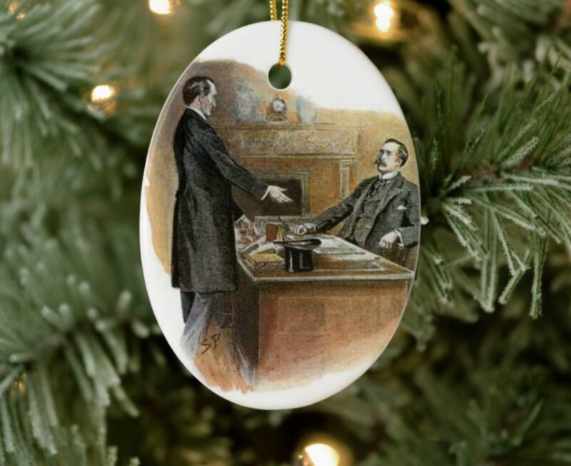 Sherlock Holmes Christmas Ornament