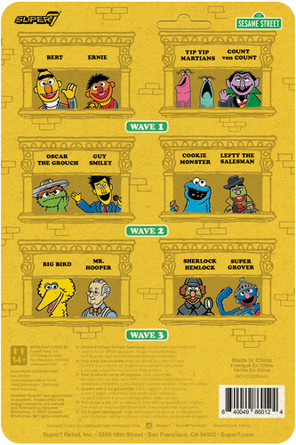 Super7 - Sesame Street - ReAction Figures Wv3 - Sherlock Hemlock