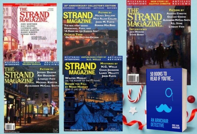 Set of Five Christmas Issues of The Strand PLUS a Free Hardcover Book