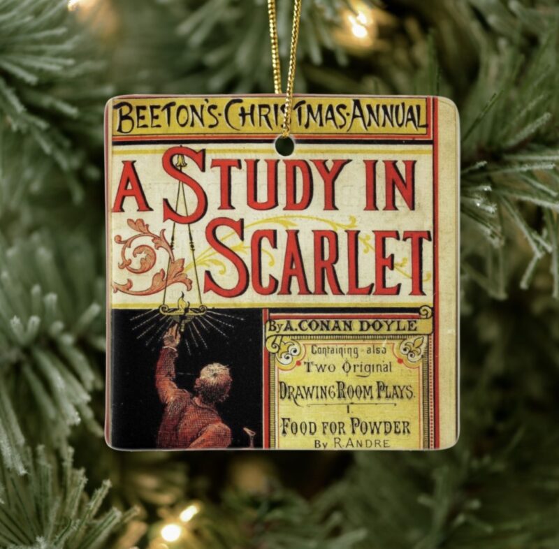 A Study in Scarlet Christmas Tree Ornament