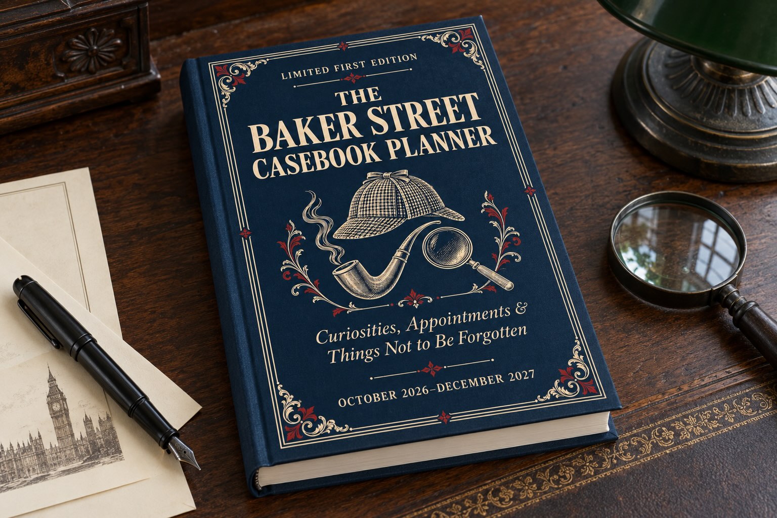 The Baker Street Casebook: A Luxury Hardcover Planner of Curiosities, Appointments & Things Not to Be Forgotten October 2026–December 2027 (COPY NO. 1 OF 100)