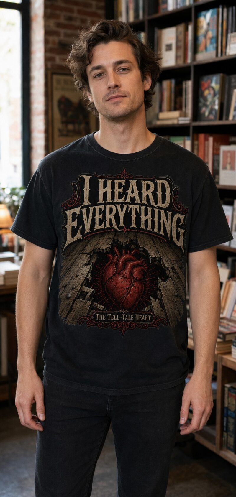 I Heard Everything T-Shirt — The Tell-Tale Heart, Edgar Allan Poe