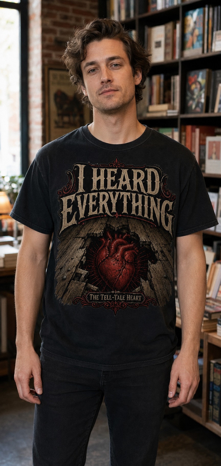 I Heard Everything T-Shirt — The Tell-Tale Heart, Edgar Allan Poe