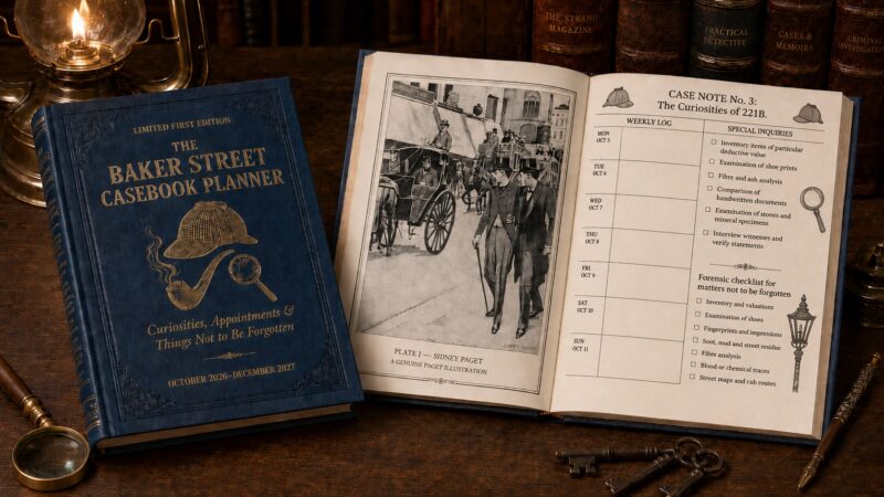 The Baker Street Casebook: A Luxury Hardcover Planner of Curiosities, Appointments & Things Not to Be Forgotten October 2026–December 2027
