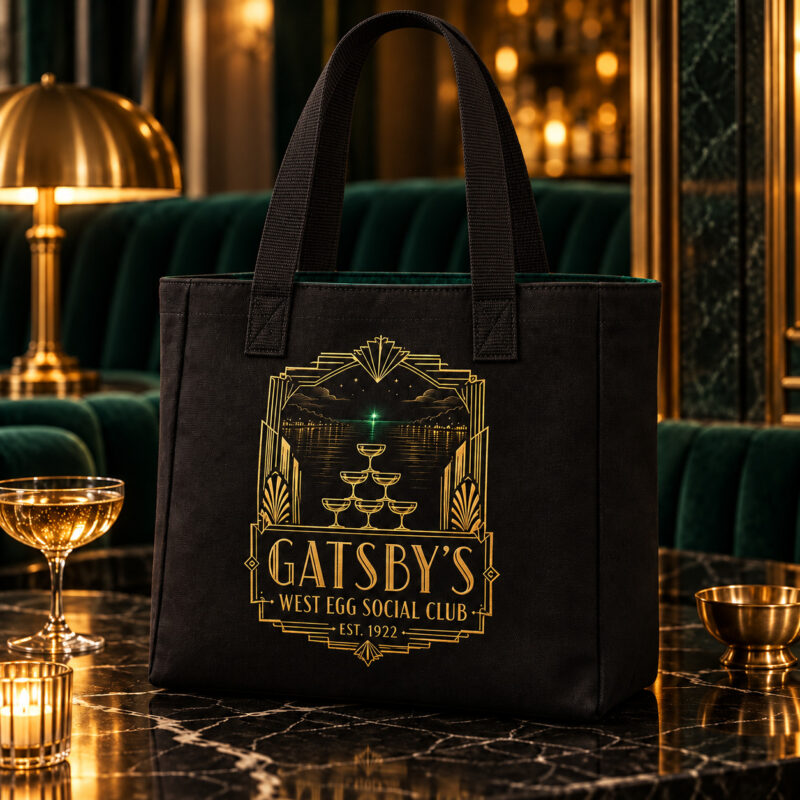 Gatsby’s West Egg Social Club Tote Bag